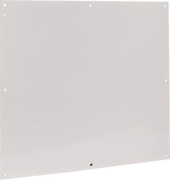 Cooper B-Line - 28-1/2" OAW x 32" OAH Powder Coat Finish Electrical Enclosure Nonperforated Panel - 36" x 30" Box, 14 Gauge Steel, Use with 363012-1/36306-1/36308-1 - Eagle Tool & Supply