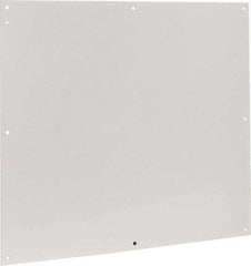 Cooper B-Line - 28-1/2" OAW x 32" OAH Powder Coat Finish Electrical Enclosure Nonperforated Panel - 36" x 30" Box, 14 Gauge Steel, Use with 363012-1/36306-1/36308-1 - Eagle Tool & Supply