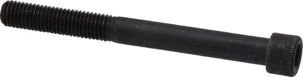 Made in USA - 1/4-28 UNF Hex Socket Drive, Socket Cap Screw - Alloy Steel, Black Oxide Finish, Partially Threaded, 2-1/2" Length Under Head - Eagle Tool & Supply