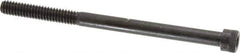 Made in USA - 1/4-20 UNC Hex Socket Drive, Socket Cap Screw - Grade 4037 Alloy Steel, Black Oxide Finish, Partially Threaded, 3-3/4" Length Under Head - Eagle Tool & Supply