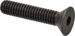 Made in USA - 5/16-18 UNC Hex Socket Drive, 82° Flat Screw - Alloy Steel, Black Oxide Finish, Fully Threaded, 1-1/2" OAL - Eagle Tool & Supply