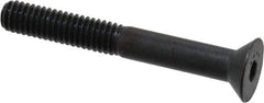 Made in USA - 5/16-18 UNC Hex Socket Drive, 82° Flat Screw - Alloy Steel, Black Oxide Finish, Fully Threaded, 2-1/2" OAL - Eagle Tool & Supply