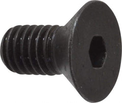 Made in USA - 3/8-16 UNC Hex Socket Drive, 82° Flat Screw - Alloy Steel, Black Oxide Finish, Fully Threaded, 3/4" OAL - Eagle Tool & Supply