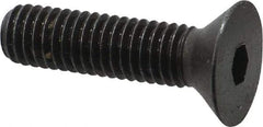 Made in USA - 3/8-16 UNC Hex Socket Drive, 82° Flat Screw - Alloy Steel, Black Oxide Finish, Fully Threaded, 1-1/2" OAL - Eagle Tool & Supply