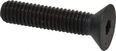 Made in USA - 3/8-16 UNC Hex Socket Drive, 82° Flat Screw - Alloy Steel, Black Oxide Finish, Fully Threaded, 1-3/4" OAL - Eagle Tool & Supply