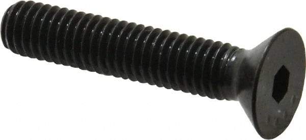 Made in USA - 3/8-16 UNC Hex Socket Drive, 82° Flat Screw - Alloy Steel, Black Oxide Finish, Fully Threaded, 2" OAL - Eagle Tool & Supply