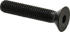 Made in USA - 3/8-16 UNC Hex Socket Drive, 82° Flat Screw - Alloy Steel, Black Oxide Finish, Fully Threaded, 2" OAL - Eagle Tool & Supply