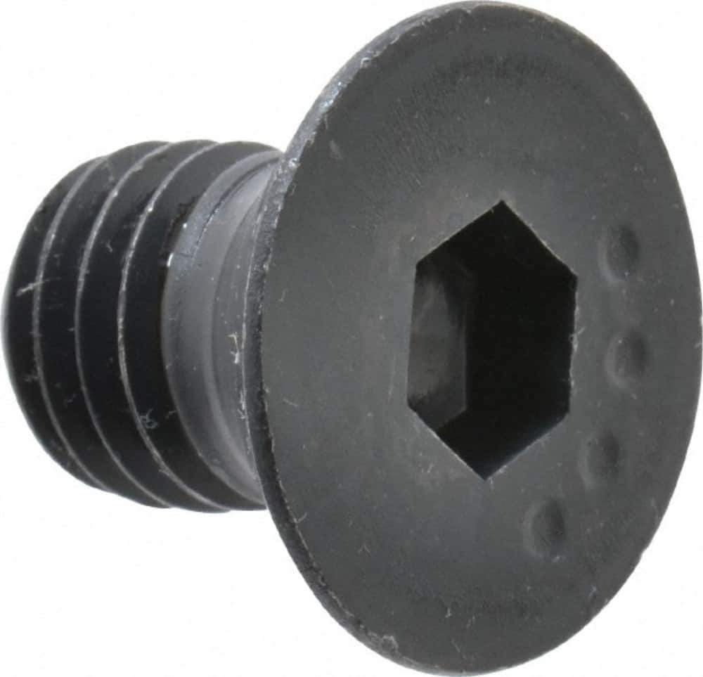 Made in USA - 1/2-13 UNC Hex Socket Drive, 82° Flat Screw - Alloy Steel, Black Oxide Finish, Fully Threaded, 3/4" OAL - Eagle Tool & Supply