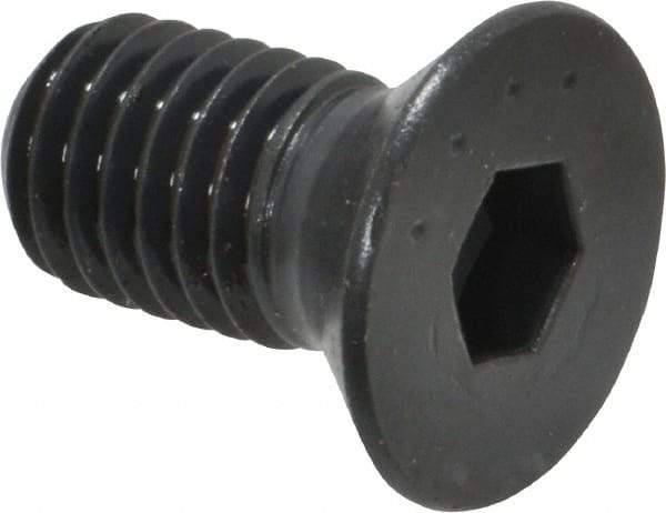 Made in USA - 1/2-13 UNC Hex Socket Drive, 82° Flat Screw - Alloy Steel, Black Oxide Finish, Fully Threaded, 1" OAL - Eagle Tool & Supply