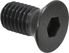 Made in USA - 1/2-13 UNC Hex Socket Drive, 82° Flat Screw - Alloy Steel, Black Oxide Finish, Fully Threaded, 1" OAL - Eagle Tool & Supply