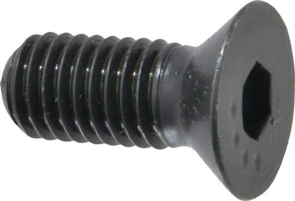 Made in USA - 1/2-13 UNC Hex Socket Drive, 82° Flat Screw - Alloy Steel, Black Oxide Finish, Fully Threaded, 1-1/4" OAL - Eagle Tool & Supply