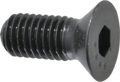 Made in USA - 1/2-13 UNC Hex Socket Drive, 82° Flat Screw - Alloy Steel, Black Oxide Finish, Fully Threaded, 1-1/4" OAL - Eagle Tool & Supply