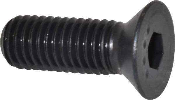 Made in USA - 1/2-13 UNC Hex Socket Drive, 82° Flat Screw - Alloy Steel, Black Oxide Finish, Fully Threaded, 1-1/2" OAL - Eagle Tool & Supply