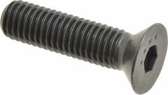 Made in USA - 1/2-13 UNC Hex Socket Drive, 82° Flat Screw - Alloy Steel, Black Oxide Finish, Fully Threaded, 2" OAL - Eagle Tool & Supply