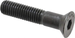 Made in USA - 1/2-13 UNC Hex Socket Drive, 82° Flat Screw - Alloy Steel, Black Oxide Finish, Partially Threaded, 2-1/2" OAL - Eagle Tool & Supply