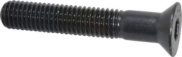 Made in USA - 1/2-13 UNC Hex Socket Drive, 82° Flat Screw - Alloy Steel, Black Oxide Finish, Partially Threaded, 3" OAL - Eagle Tool & Supply