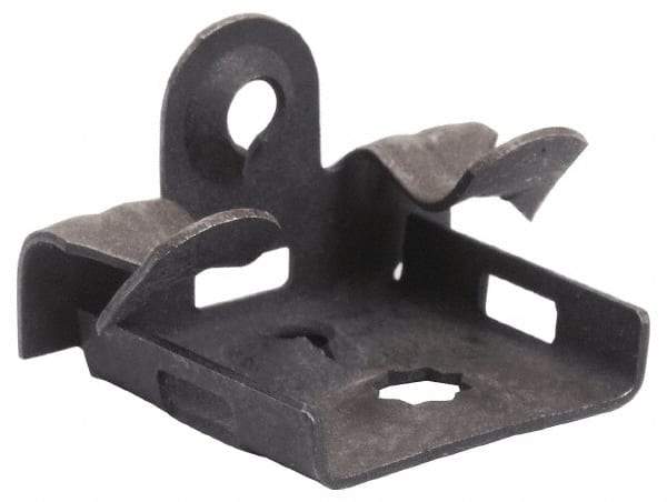 Cooper B-Line - 3/4" Max Flange Thickness, 1/4" Rod Flange Beam Clamp - 100 Lb Capacity, Spring Steel - Eagle Tool & Supply