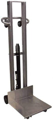 Vestil - 175 Lb Capacity Manual Cable Winch Lift Table - 1/4" to 58" Lift Height, 20" Platform Length x 20" Platform Width - Eagle Tool & Supply