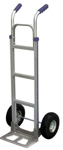 Vestil - 500 Lb Capacity 52-1/2" OAH Hand Truck - Dual Handle, Aluminum - Eagle Tool & Supply