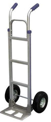 Vestil - 500 Lb Capacity 52-1/2" OAH Hand Truck - Dual Handle, Aluminum - Eagle Tool & Supply