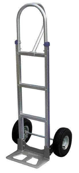 Vestil - 500 Lb Capacity 52-1/2" OAH Hand Truck - P-Shape Handle, Aluminum - Eagle Tool & Supply