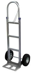 Vestil - 500 Lb Capacity 52-1/2" OAH Hand Truck - P-Shape Handle, Aluminum - Eagle Tool & Supply