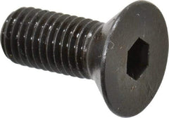 Made in USA - 1/4-28 UNF Hex Socket Drive, 82° Flat Screw - Alloy Steel, Black Oxide Finish, Fully Threaded, 5/8" OAL - Eagle Tool & Supply