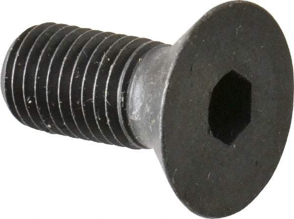 Made in USA - 5/16-24 UNF Hex Socket Drive, 82° Flat Screw - Alloy Steel, Black Oxide Finish, Fully Threaded, 3/4" OAL - Eagle Tool & Supply