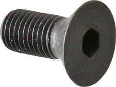 Made in USA - 5/16-24 UNF Hex Socket Drive, 82° Flat Screw - Alloy Steel, Black Oxide Finish, Fully Threaded, 3/4" OAL - Eagle Tool & Supply