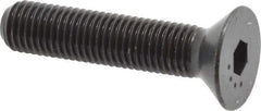 Made in USA - 5/16-24 UNF Hex Socket Drive, 82° Flat Screw - Alloy Steel, Black Oxide Finish, Fully Threaded, 1-1/2" OAL - Eagle Tool & Supply