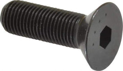 Made in USA - 3/8-24 UNF Hex Socket Drive, 82° Flat Screw - Alloy Steel, Black Oxide Finish, Fully Threaded, 1-1/4" OAL - Eagle Tool & Supply
