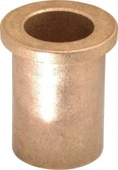 Boston Gear - 3/4" Inside x 1" Outside Diam, Oil Impregnated Bronze Sleeve Bearing - 1-1/4" Flange Outside Diam, 5/32" Flange Thickness, 1-1/2" OAL - Eagle Tool & Supply