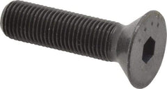 Made in USA - 3/8-24 UNF Hex Socket Drive, 82° Flat Screw - Alloy Steel, Black Oxide Finish, Fully Threaded, 1-1/2" OAL - Eagle Tool & Supply