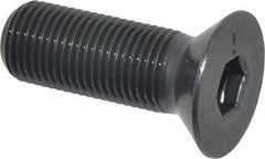 Made in USA - 1/2-20 UNF Hex Socket Drive, 82° Flat Screw - Alloy Steel, Black Oxide Finish, Fully Threaded, 1-1/2" OAL - Eagle Tool & Supply