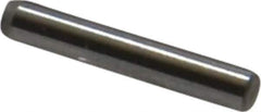 Made in USA - 1/16" Diam x 3/8" Pin Length Grade 8 Alloy Steel Standard Dowel Pin - Bright Finish, 1 Beveled & 1 Rounded End - Eagle Tool & Supply