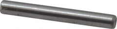 Made in USA - 1/16" Diam x 1/2" Pin Length Grade 8 Alloy Steel Standard Dowel Pin - Bright Finish, 1 Beveled & 1 Rounded End - Eagle Tool & Supply