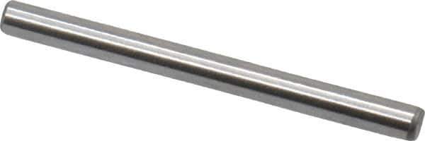 Made in USA - 1/16" Diam x 3/4" Pin Length Grade 8 Alloy Steel Standard Dowel Pin - Bright Finish, 1 Beveled & 1 Rounded End - Eagle Tool & Supply