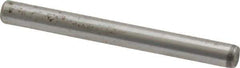 Made in USA - 1/8" Diam x 1-1/4" Pin Length Grade 8 Alloy Steel Standard Dowel Pin - Bright Finish, C 47-58 & C 60 (Surface) Hardness, 1,840 Lb (Single Shear), 3,680 Lb (Double Shear) Breaking Strength, 1 Beveled & 1 Rounded End - Eagle Tool & Supply