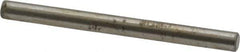 Made in USA - 1/8" Diam x 1-1/2" Pin Length Grade 8 Alloy Steel Standard Dowel Pin - Bright Finish, C 47-58 & C 60 (Surface) Hardness, 1,840 Lb (Single Shear), 3,680 Lb (Double Shear) Breaking Strength, 1 Beveled & 1 Rounded End - Eagle Tool & Supply