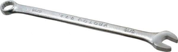 Proto - 5/16" 12 Point Combination Wrench - 5-3/8" OAL, Steel, Satin Finish - Eagle Tool & Supply