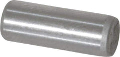 Made in USA - 3/16" Diam x 1/2" Pin Length Grade 8 Alloy Steel Standard Dowel Pin - Bright Finish, C 47-58 & C 60 (Surface) Hardness, 4,150 Lb (Single Shear), 8,300 Lb (Double Shear) Breaking Strength, 1 Beveled & 1 Rounded End - Eagle Tool & Supply