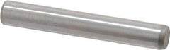 Made in USA - 3/16" Diam x 1-1/4" Pin Length Grade 8 Alloy Steel Standard Dowel Pin - Bright Finish, C 47-58 & C 60 (Surface) Hardness, 4,150 Lb (Single Shear), 8,300 Lb (Double Shear) Breaking Strength, 1 Beveled & 1 Rounded End - Eagle Tool & Supply