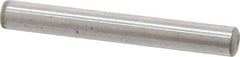 Made in USA - 3/16" Diam x 1-1/2" Pin Length Grade 8 Alloy Steel Standard Dowel Pin - Bright Finish, C 47-58 & C 60 (Surface) Hardness, 4,150 Lb (Single Shear), 8,300 Lb (Double Shear) Breaking Strength, 1 Beveled & 1 Rounded End - Eagle Tool & Supply