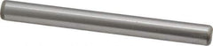 Made in USA - 1/4" Diam x 2-1/2" Pin Length Grade 8 Alloy Steel Standard Dowel Pin - Bright Finish, C 47-58 & C 60 (Surface) Hardness, 14,720 Lb (Double Shear), 7,360 Lb (Single Shear) Breaking Strength, 1 Beveled & 1 Rounded End - Eagle Tool & Supply