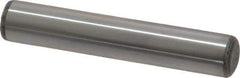 Made in USA - 5/16" Diam x 1-3/4" Pin Length Grade 8 Alloy Steel Standard Dowel Pin - Bright Finish, C 47-58 & C 60 (Surface) Hardness, 11,500 Lb (Single Shear), 23,000 Lb (Double Shear) Breaking Strength, 1 Beveled & 1 Rounded End - Eagle Tool & Supply
