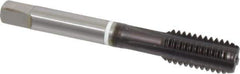 Guhring - 7/16-14 UNC 2B 4 Flute FIREX Finish Cobalt Straight Flute Machine Tap - Modified Bottoming, Right Hand Thread, 3-5/32" OAL, Oversize - Eagle Tool & Supply