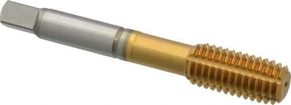 Guhring - 1/2-13 UNC 2BX H10/H11 Thread Limit Modified Bottoming Thread Forming Tap - Cobalt, TiN Finish, 3.381" OAL, 0.787" Thread Length, Right Hand Thread, Series 3940 - Eagle Tool & Supply