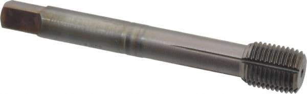 Guhring - 1/2-20 UNF 2BX H8/H9 Thread Limit Modified Bottoming Thread Forming Tap - Cobalt, TiCN Finish, 3.381" OAL, 0.512" Thread Length, Right Hand Thread, Series 3944 - Eagle Tool & Supply