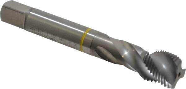 Guhring - 5/8-18 UNF 3 Flute 2B Modified Bottoming Spiral Flute Tap - Cobalt, Bright Finish, 3.811" OAL, Right Hand Flute, Right Hand Thread, Series 3905 - Eagle Tool & Supply