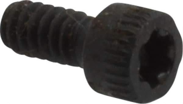 Camcar - #4-40 UNC Torx Plus Drive, Socket Cap Screw - Alloy Steel, Black Oxide Finish, Fully Threaded, 1/4" Length Under Head - Eagle Tool & Supply